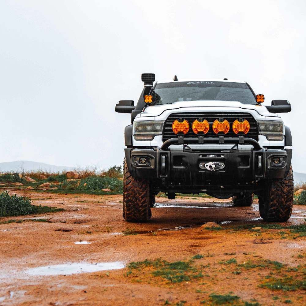KC HILITES | SlimLite 8" LED Light Shield Amber (5208)