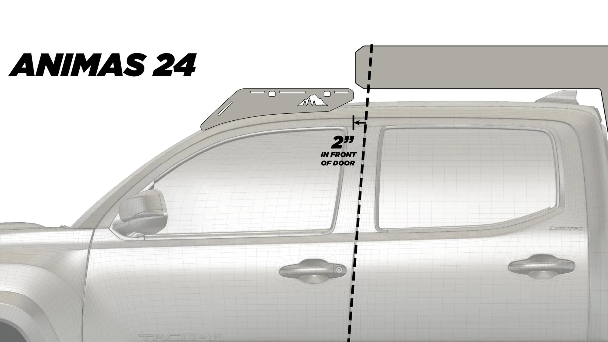 C4 FABRICATION | Tacoma 3rd & 2nd Gen 2005-2023 The Animas Camper Roof Rack Full Height