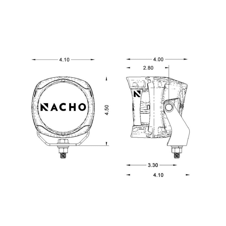 ARB 4X4 | Nacho Quatro LED Auxiliary Light Combo Set (PM411)