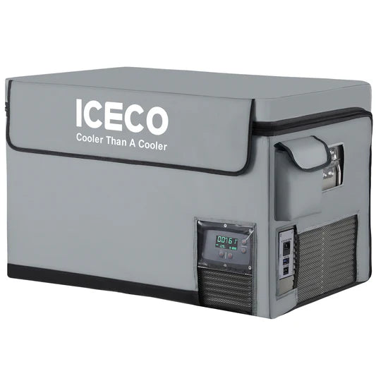 ICECO | 63.4QT VL60 Dual Zone Metal Fridge Freezer with Cover