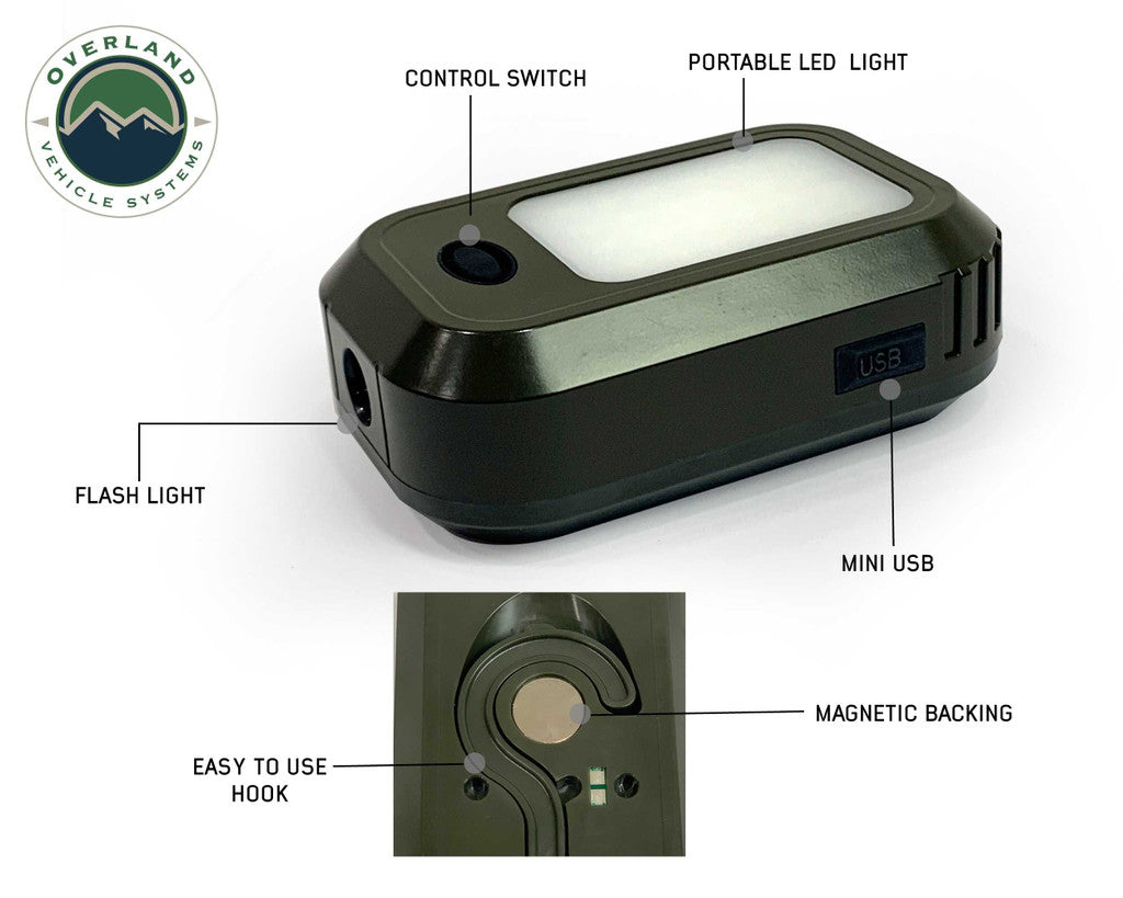 OVERLAND VEHICLE SYSTEMS | Wild Land Camping Gear UFO Solar Light Pods & Speaker Universal (15049901)