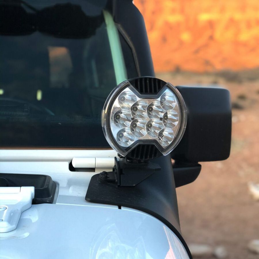 KC HILITES | 6" SlimLite LED - Light Shield - Clear (5103)