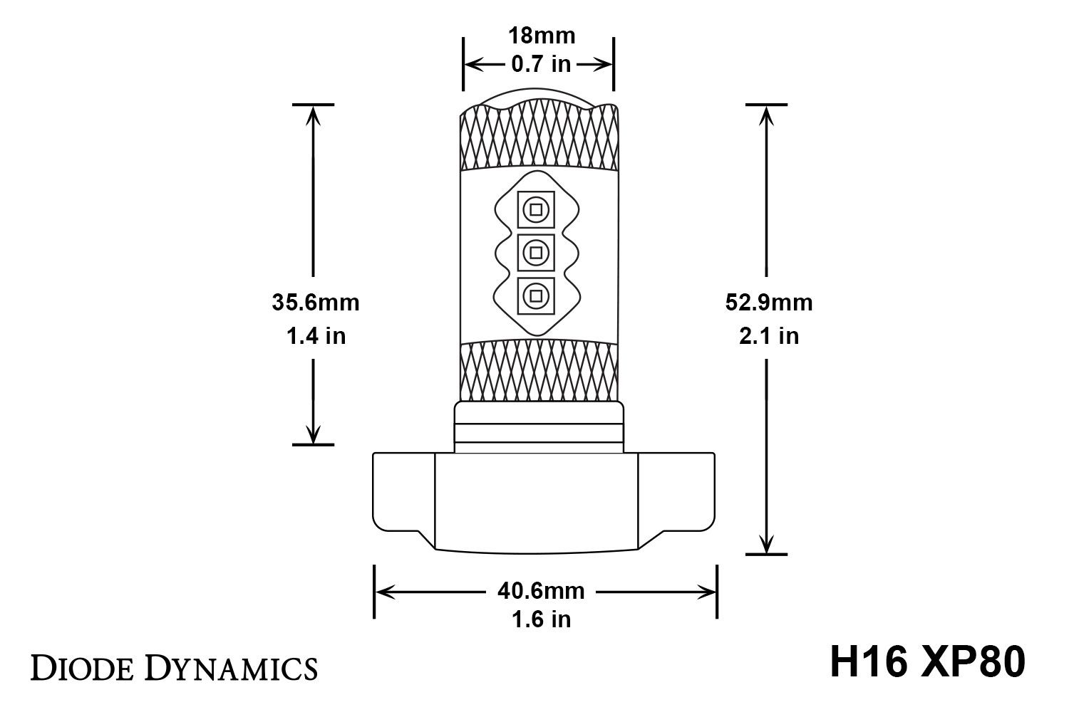 DIODE DYNAMICS | 5202/PSX24W XP80 LED Bulbs (DD0173P)