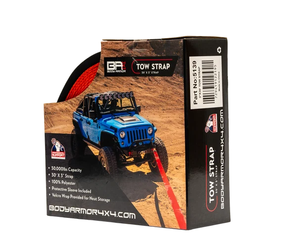 BODY ARMOR 4X4 | 3"X30' Tow Strap (5139)