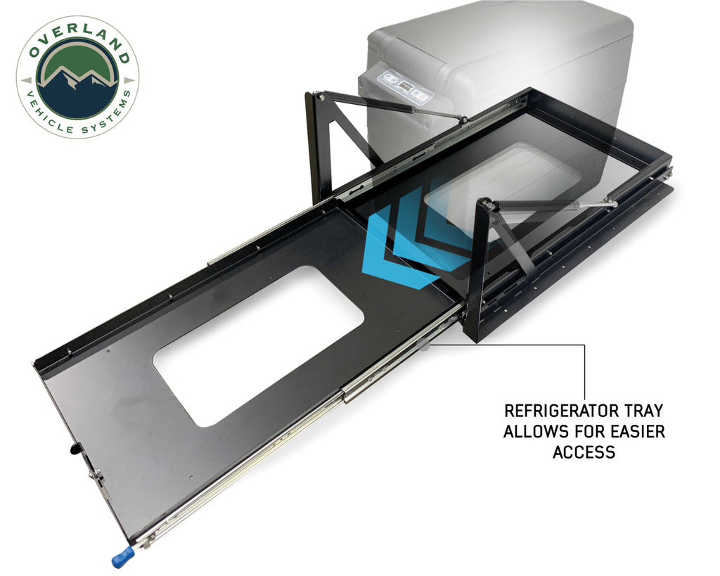 OVERLAND VEHICLE SYSTEMS | Refrigerator Tray With Slide and Tilt Size Small (25049801)