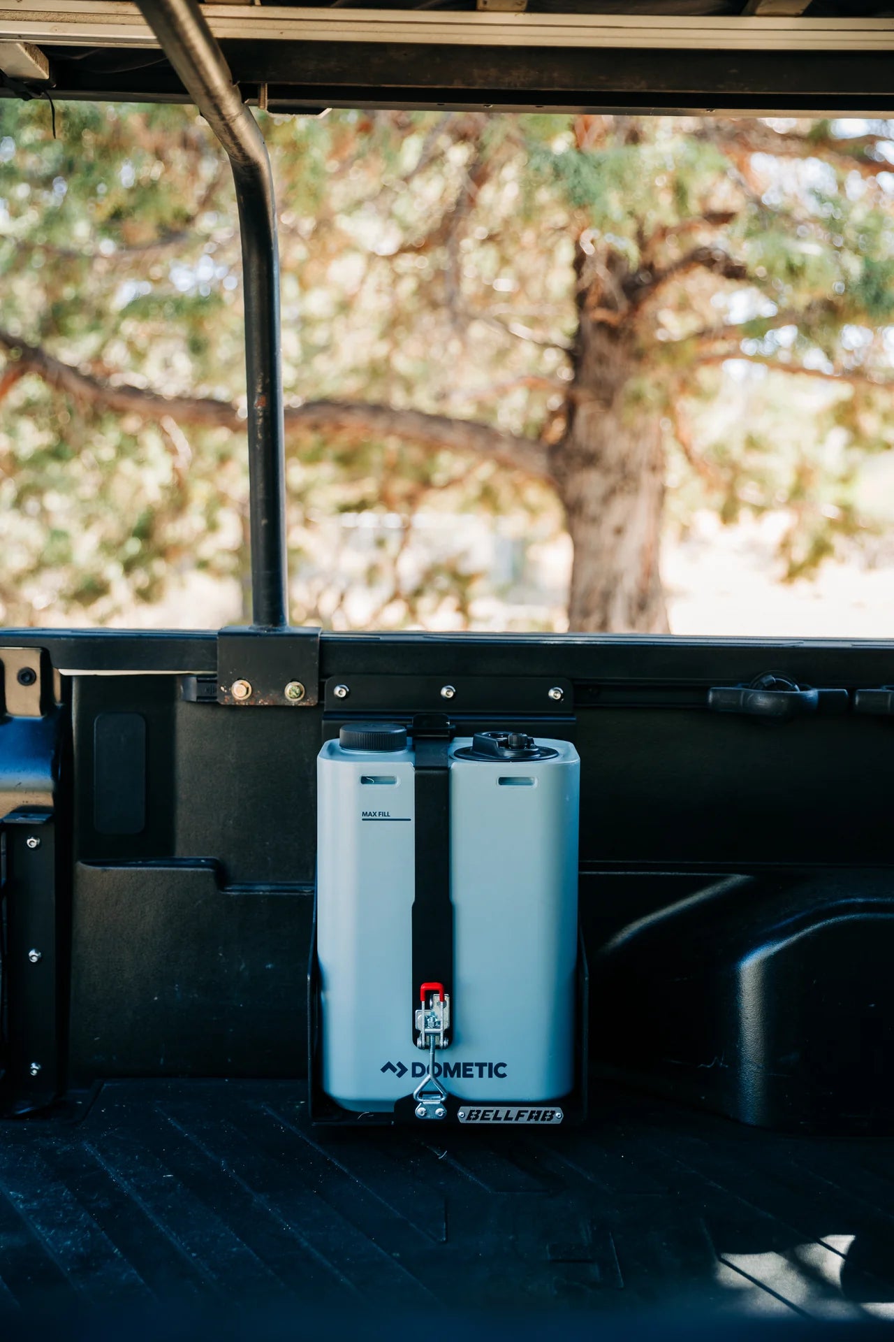 BELLFAB | Dometic Go Water Jug Mount With SideChick Storage Caddy