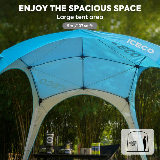 ICECO | 4-8 Persons Easy Setup Canopy Tent with UPF50+ Sun Shelter