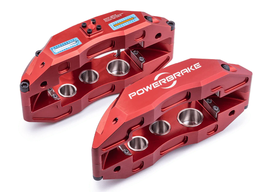 POWERBRAKE | Tacoma 3rd & 2nd Gen 2005-Current X-Line 4x4 Big Brake Stage-1 (TOY410RED)