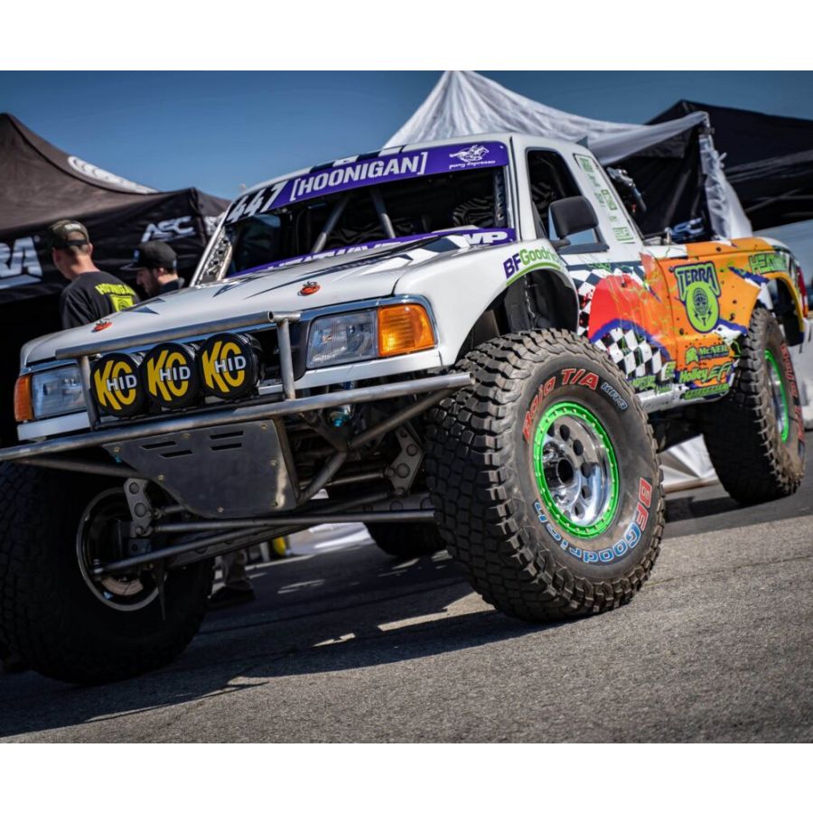 KC HILITES | 8" Light Cover - Soft Vinyl - Pair - Black w/ Yellow KC HID Logo (5818)