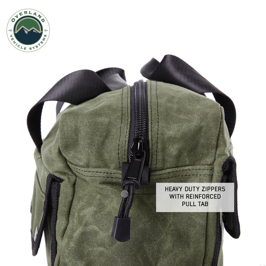 OVERLAND VEHICLE SYSTEMS | Small Duffle Bag With Handle And Straps #16 Waxed Canvas (21169941)