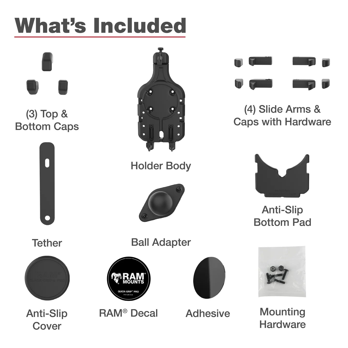 RAM MOUNTS | RAM Quick-Grip Pro Phone Holder with Ball