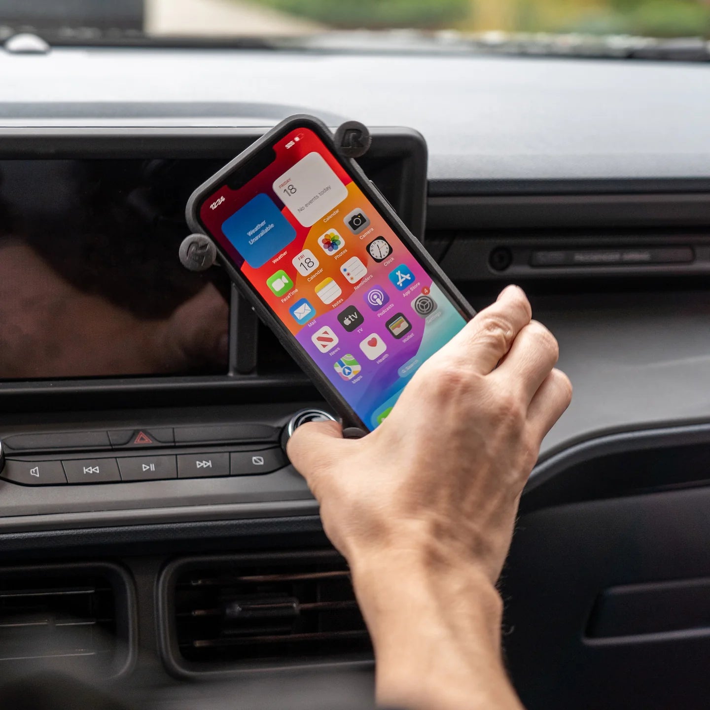 RAM MOUNTS | RAM Rotating X-Grip Large Phone Mount with Flex Adhesive Base