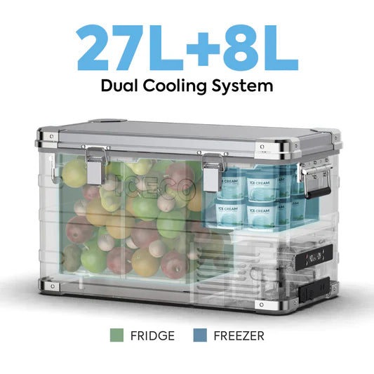 ICECO | 37QT APL35 Ultralight Dual Zone Aluminum Freezer