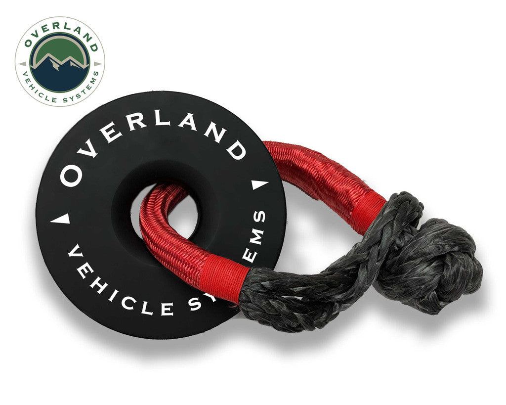 OVERLAND VEHICLE SYSTEMS | Recovery Ring 6.25" 45,000 lb. Black With Storage Bag Universal (19240004)