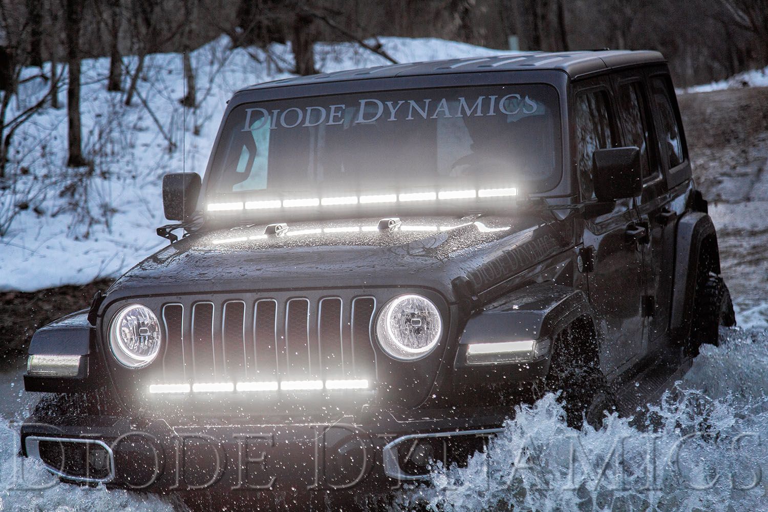 DIODE DYNAMICS | Jeep JL Wrangler 2018-2025 Bumper LED Lightbar Kit