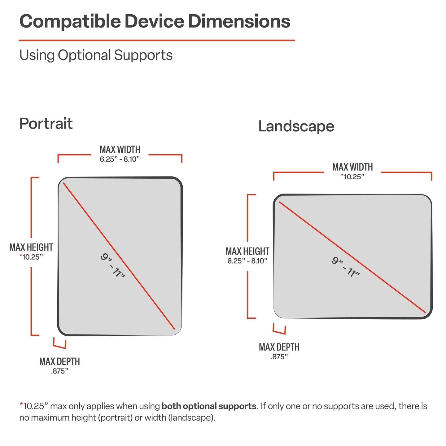 RAM MOUNTS | RAM X-Grip with Twist-Lock Dual Suction for 9"-11" Tablets - Long