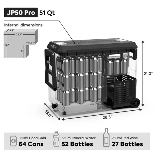 ICECO | JP Pro Series 40/50QT Wheeled Portable Freezer Car Fridge With Cover