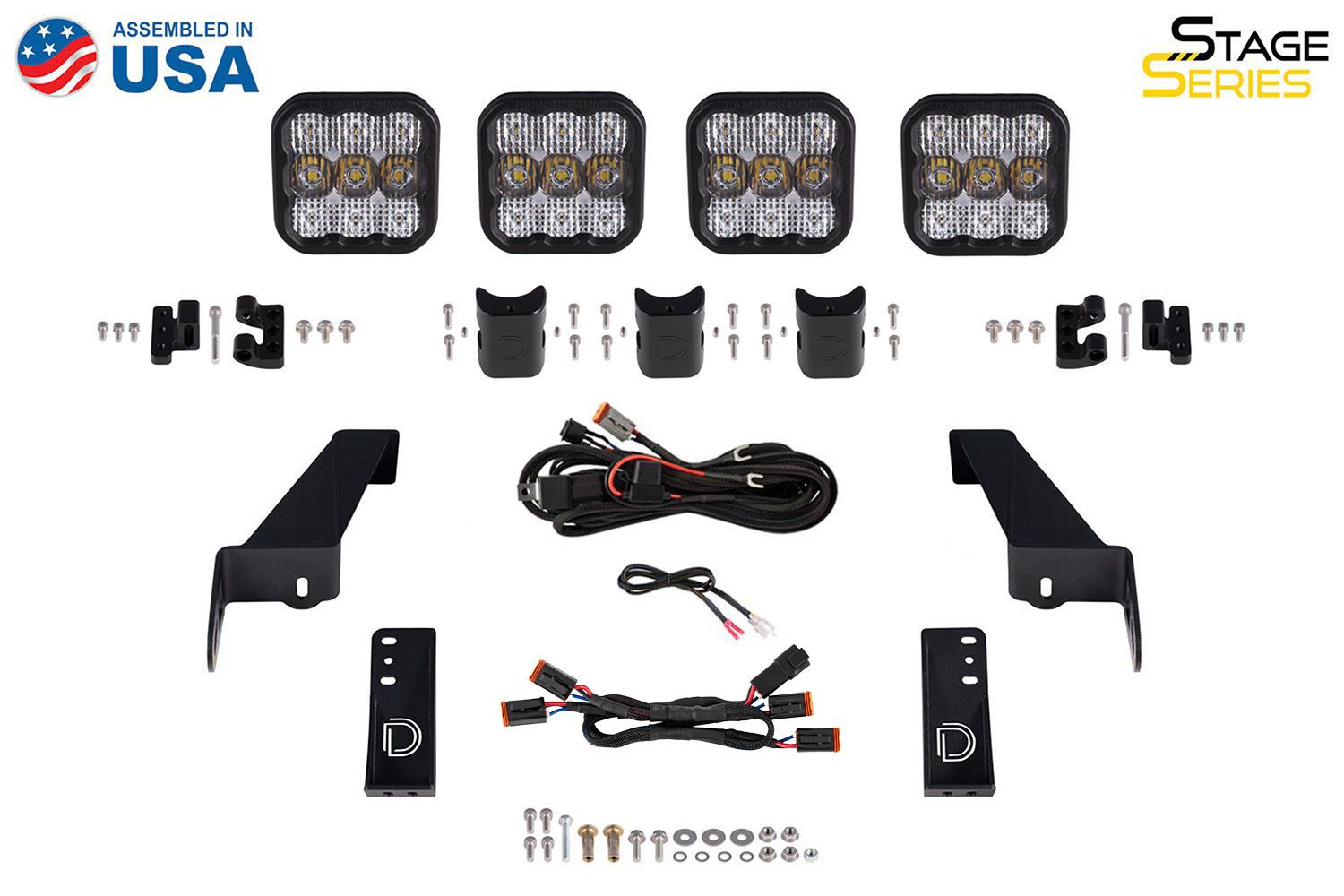 DIODE DYNAMICS | Jeep Gladiator 2020-2025 SS5 Grille CrossLink Lightbar Kit