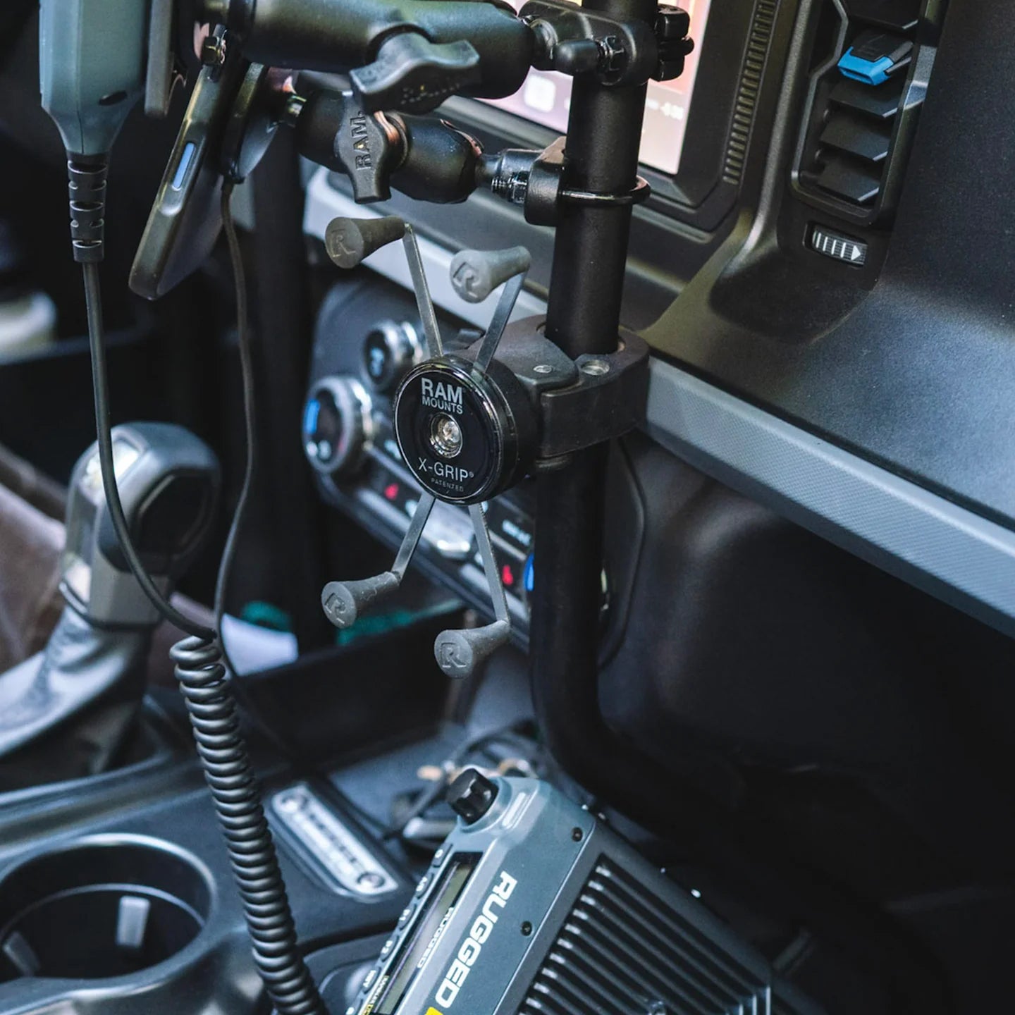 RAM MOUNTS | RAM X-Grip Large Phone Mount with Low-Profile Small Tough-Claw