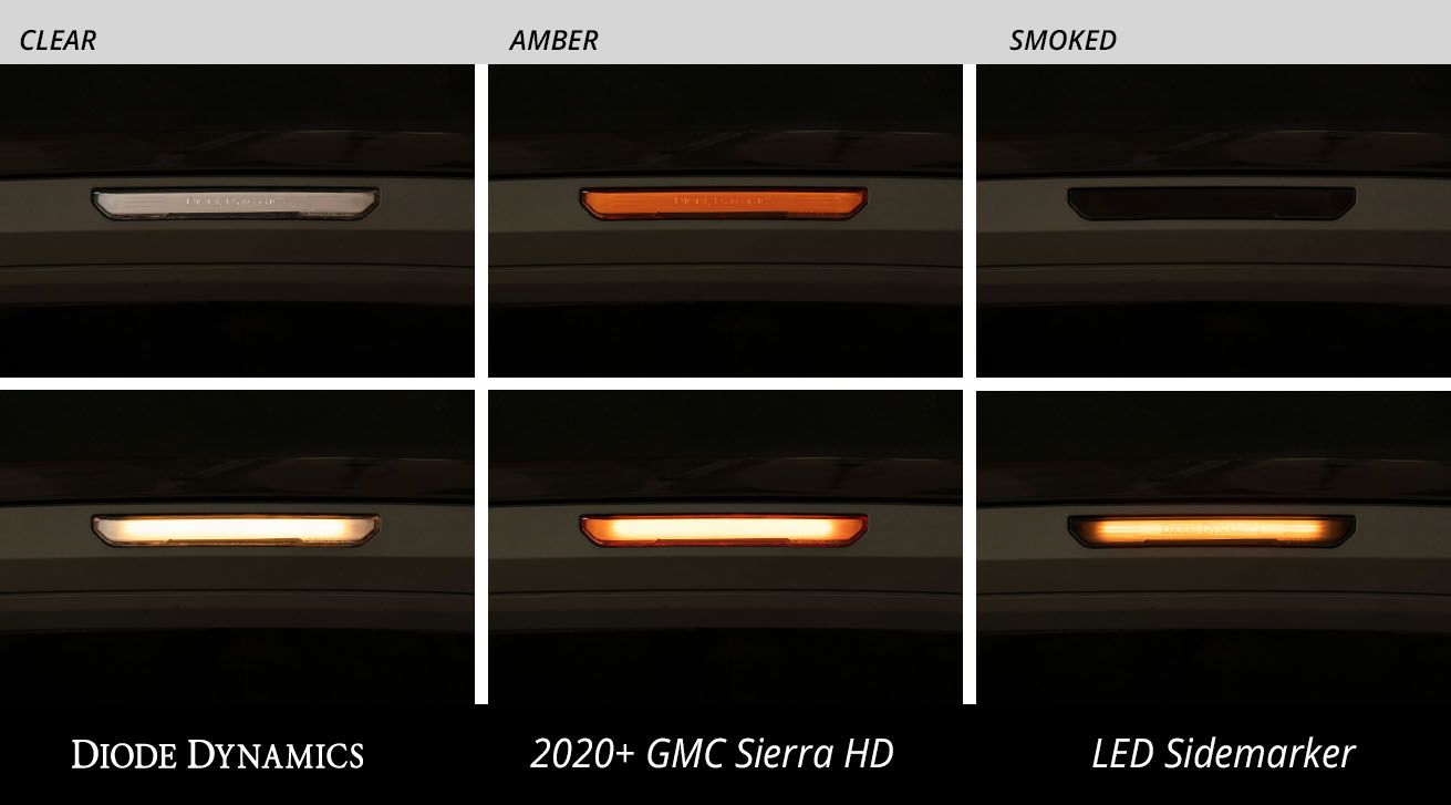 DIODE DYNAMICS | GMC Sierra HD 2500/3500 2020-2023 LED Sidemarkers (Set)