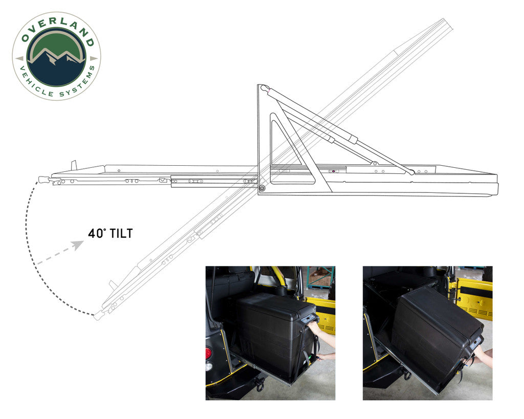 OVERLAND VEHICLE SYSTEMS | Refrigerator Tray With Slide and Tilt Size Small (25049801)