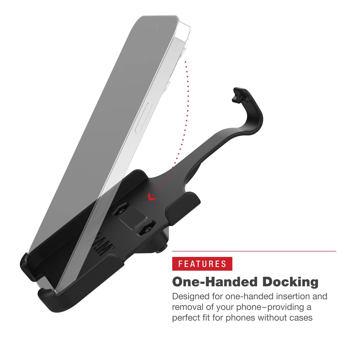 RAM MOUNTS | RAM Form-Fit Holder for Apple iPhone 15 Pro Max