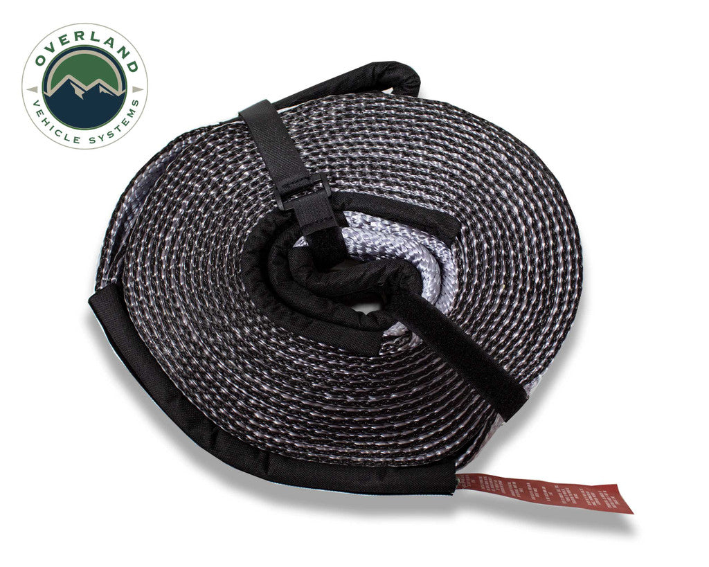 OVERLAND VEHICLE SYSTEMS | Tow Strap 30,000 lb. 3" x 30' Gray With Black Ends & Storage Bag (19069916)