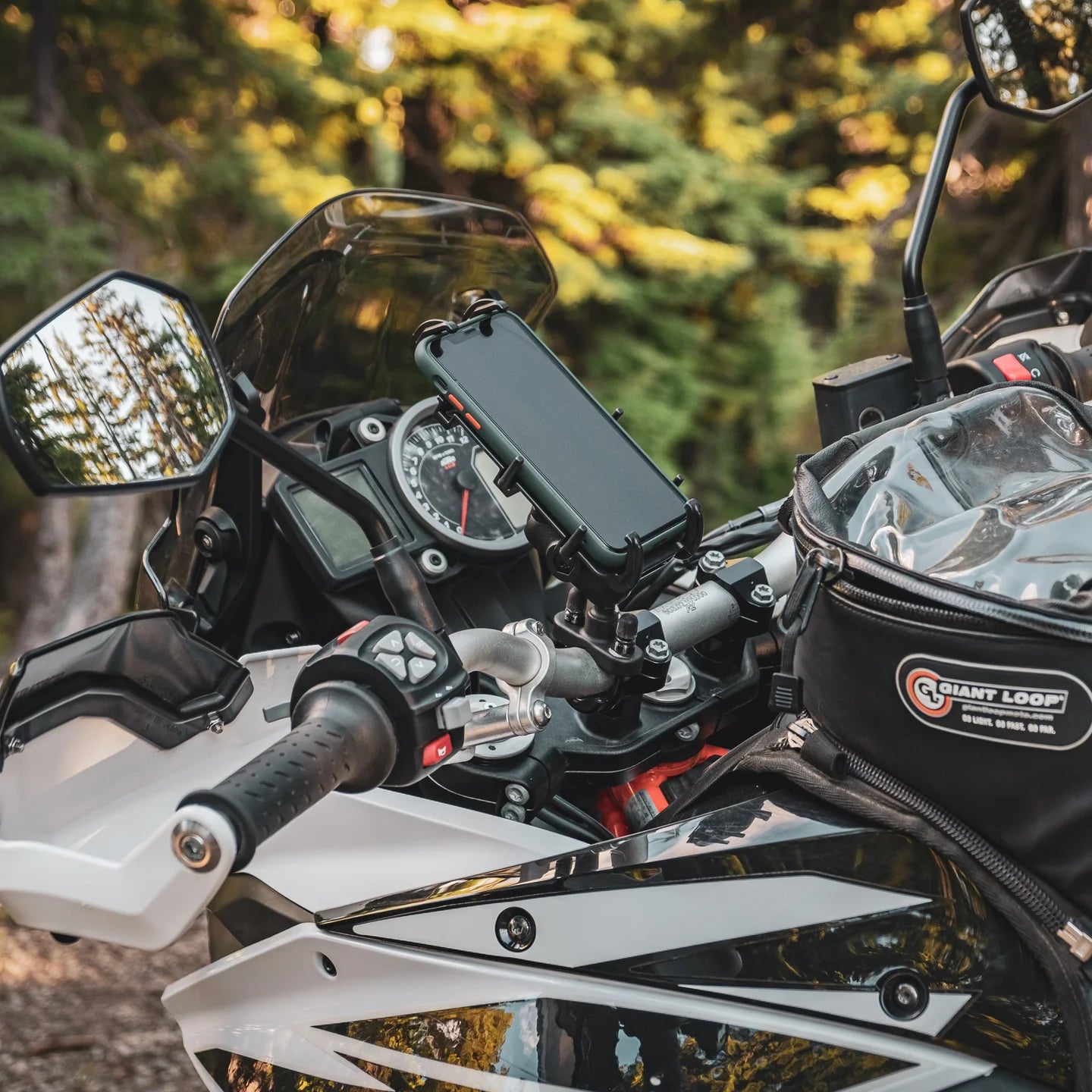 RAM MOUNTS | RAM Quick-Grip XL Phone Mount with Handlebar U-Bolt Base - Short