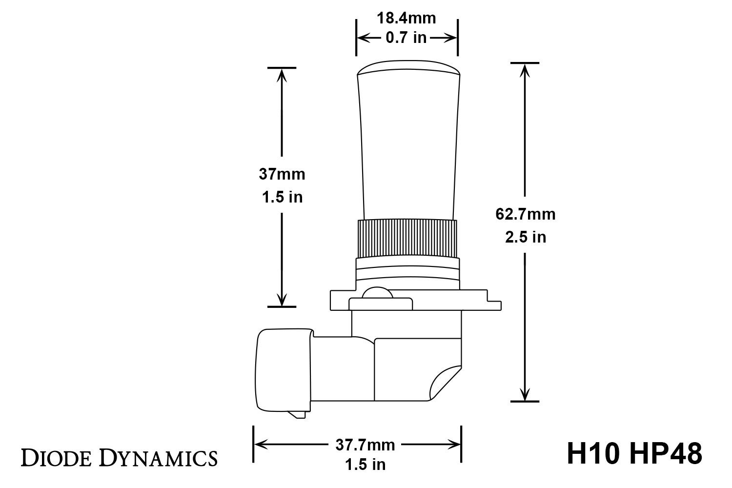 DIODE DYNAMICS | H10 HP48 LED Bulbs (DD0151P)