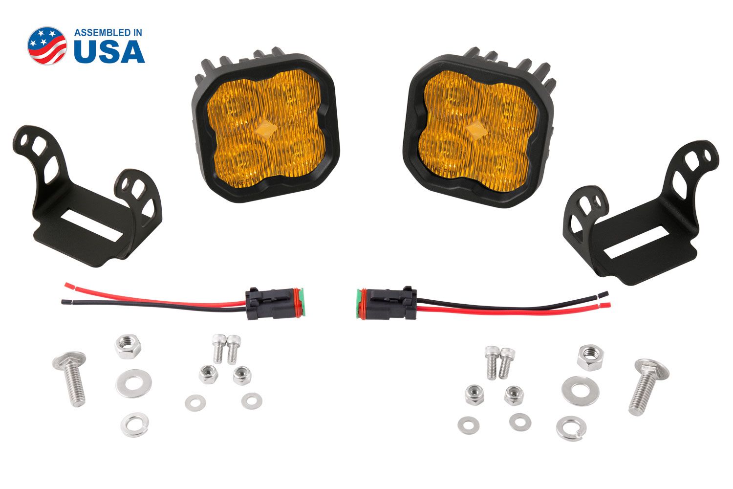 DIODE DYNAMICS | SS3 SAE Yellow Max LED Pod (Pair)