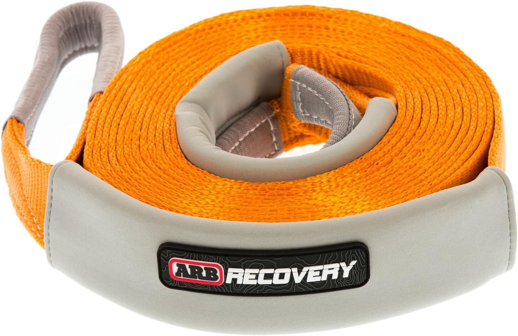 ARB 4 x 4 Accessories ARB705LB - Correa de recuperación Naranja 30 pies x 2 3/8 Pulgadas, Capacidad de Carga 17.6 Libras, Aprobado por la OTAN, 20% elástico