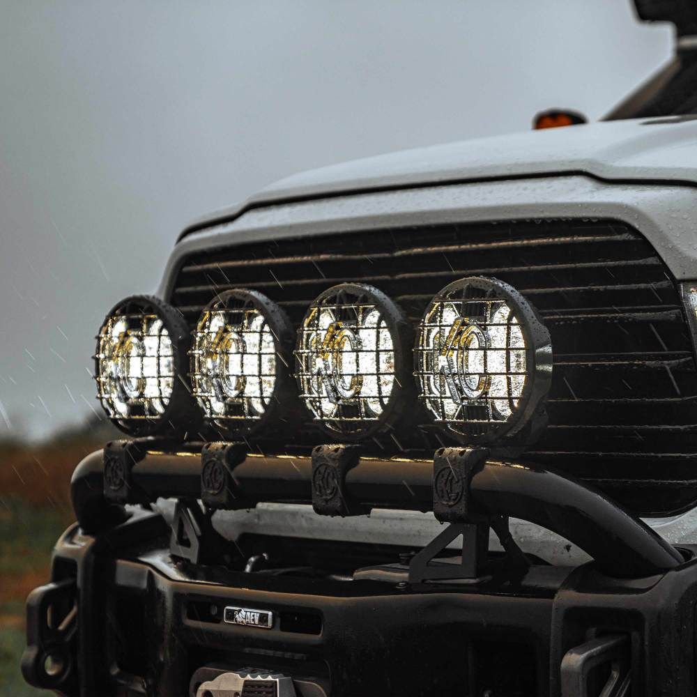KC HILITES | SlimLite 8" LED Stone Guard Black (7230)