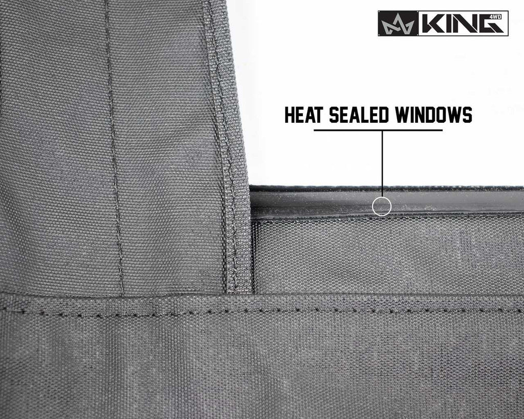 KING 4WD | Jeep Wrangler TJ 1997-2006 Premium Upper Door Skins Black Diamond Passenger & Driver Side (14019935)