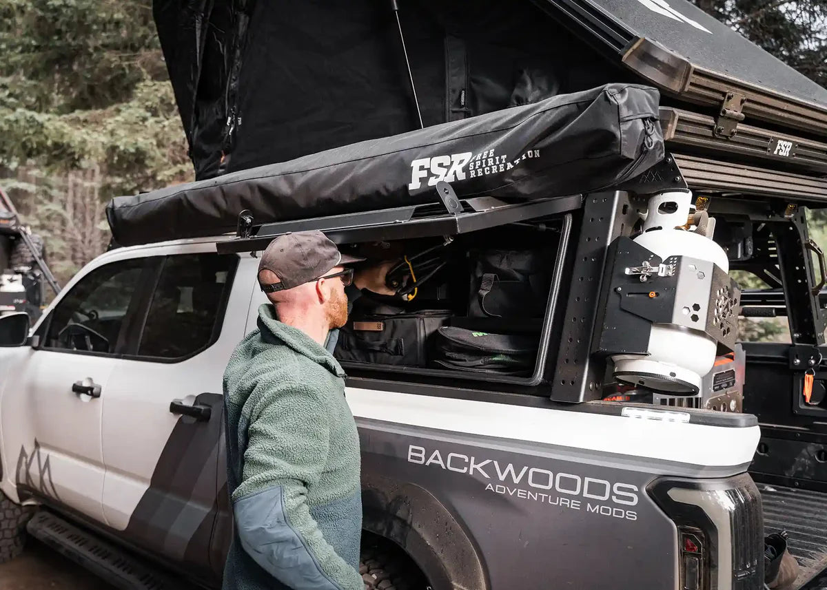 BACKWOODS ADVENTURE MODS | Tacoma Overland Bed Rack Storage Box (5000-3017)
