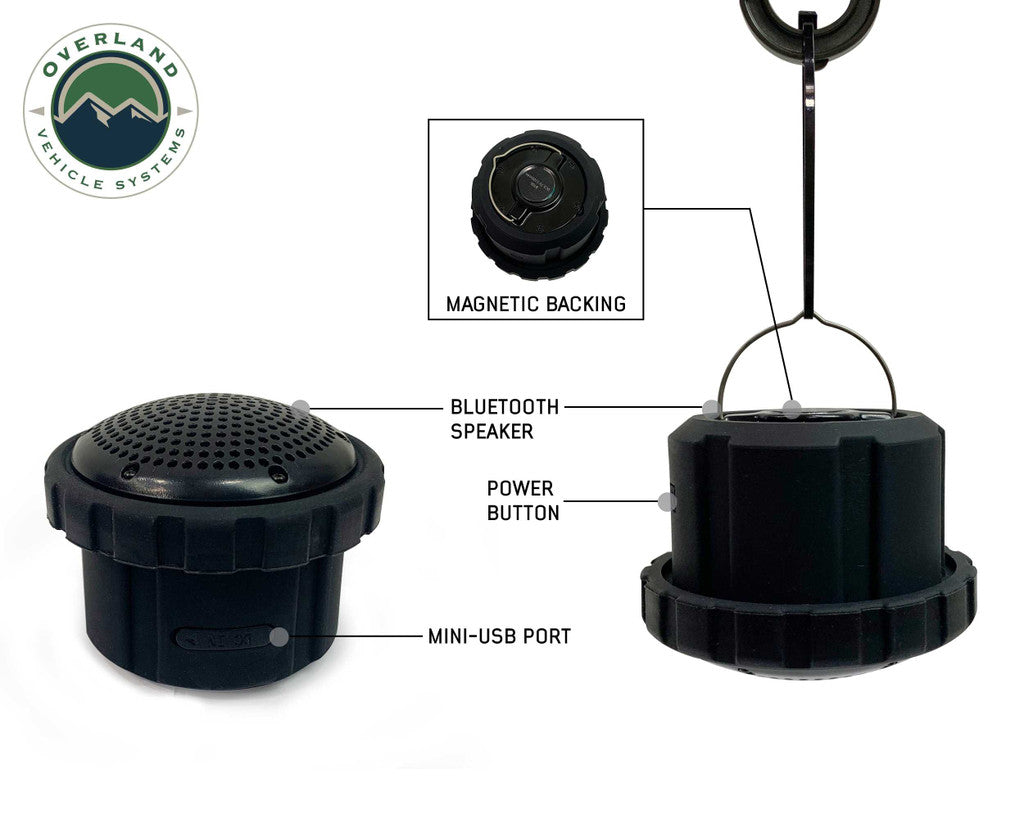 OVERLAND VEHICLE SYSTEMS | Wild Land Camping Gear UFO Solar Light Pods & Speaker Universal (15049901)
