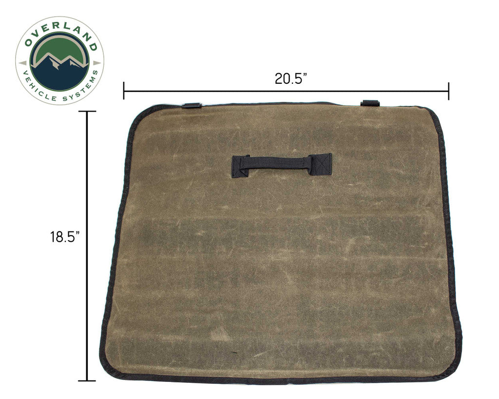 OVERLAND VEHICLE SYSTEMS | Rolled Bag Socket Organizer With Handle & Straps #16 Waxed Canvas Universal (21089941)