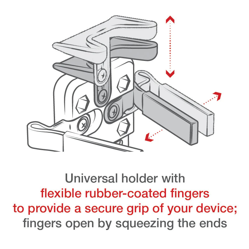 RAM MOUNTS | RAM Finger-Grip Universal Mount with RAM Twist-Lock Suction Cup Base