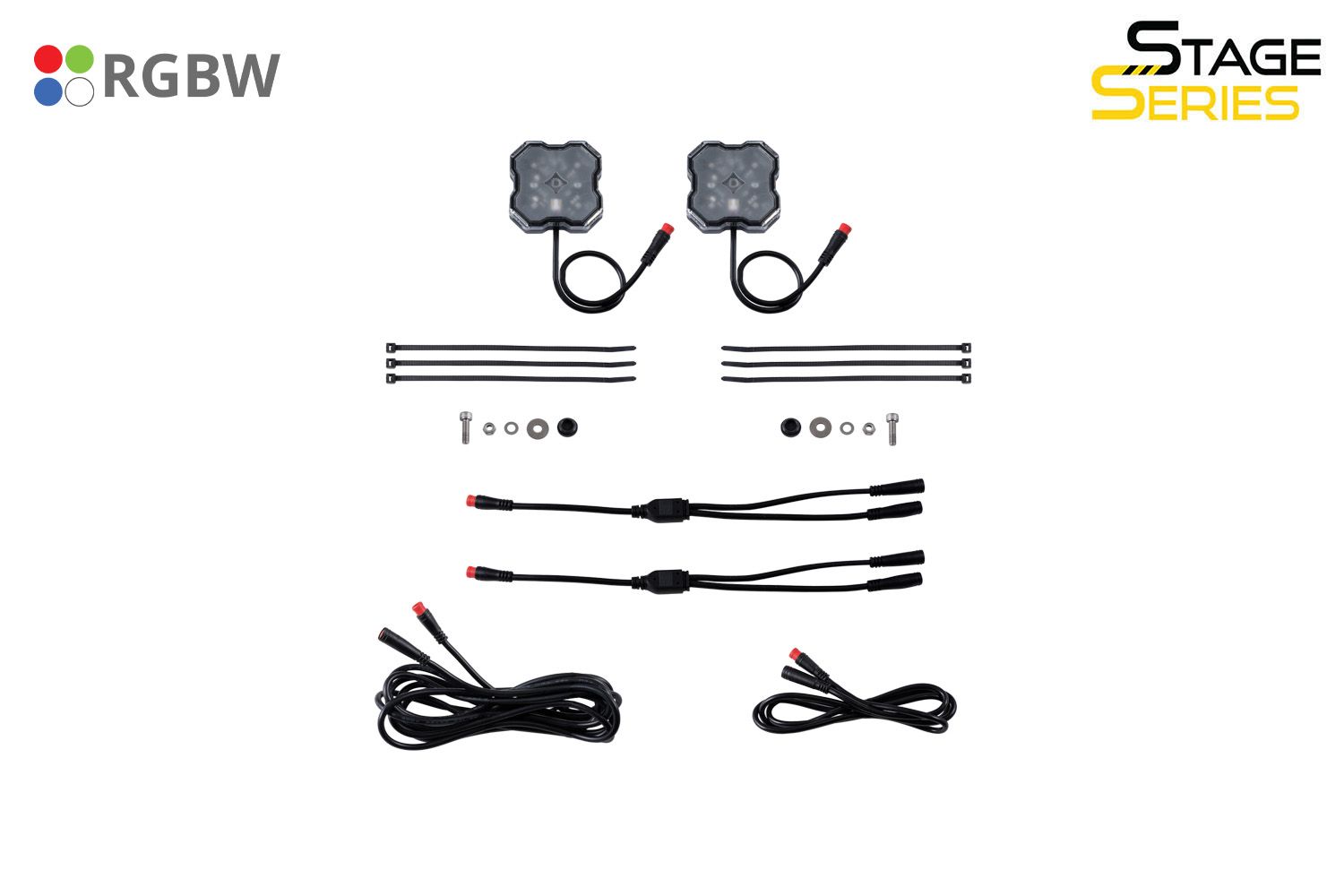 DIODE DYNAMICS | Stage Series RGBW LED Rock Light (Add-On 2-Pack) (DD7461)