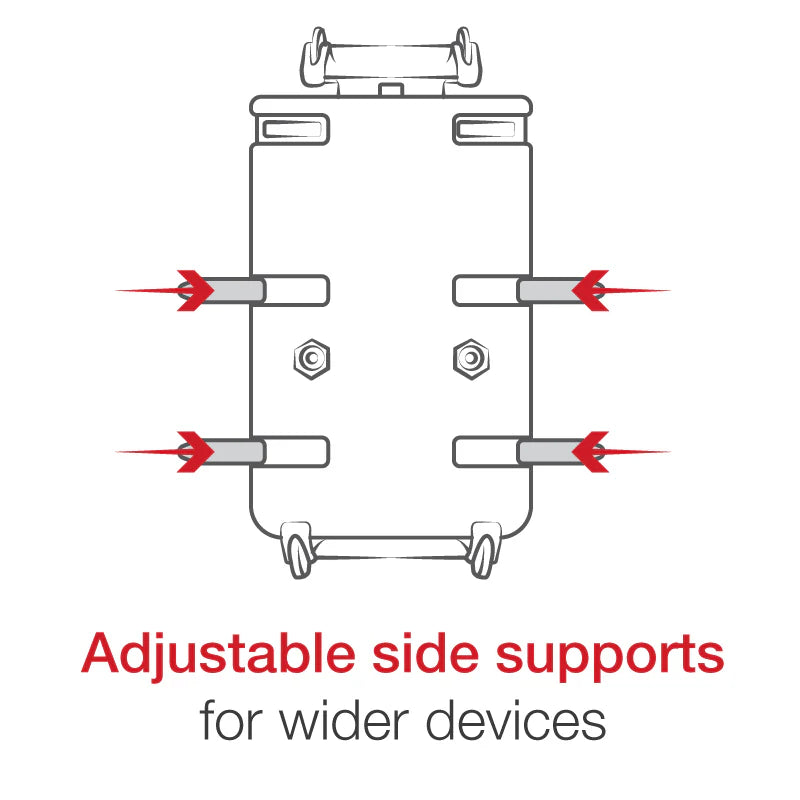RAM MOUNTS | RAM Quick-Grip XL Phone Mount with Vibe-Safe & Fork Stem Base - Short