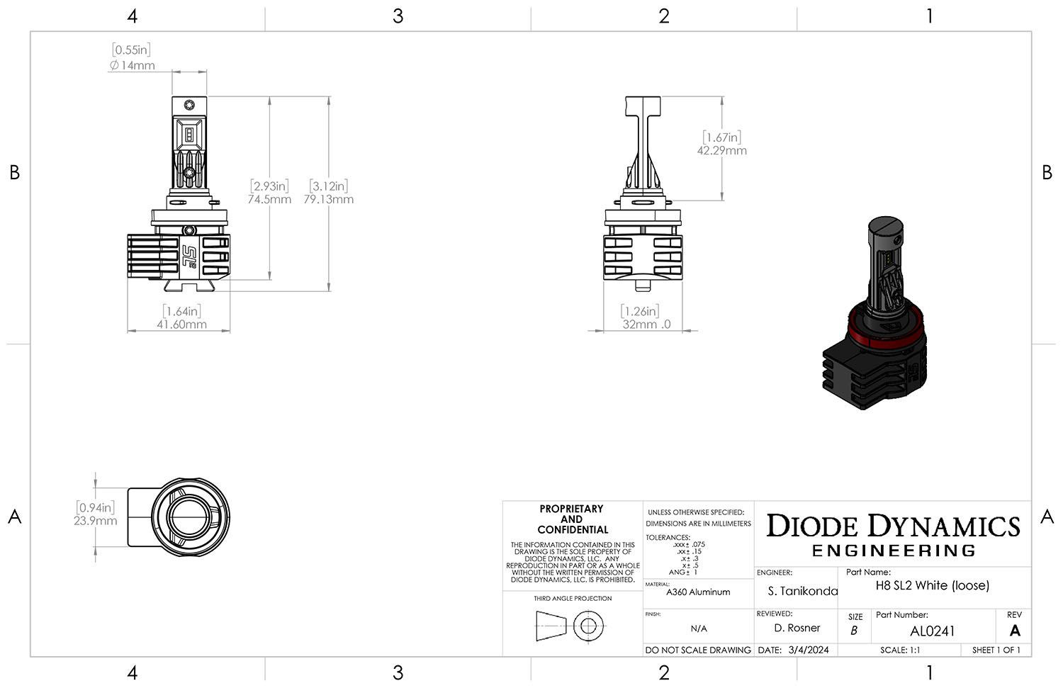DIODE DYNAMICS | H8 SL2 LED Bulbs (Pair)
