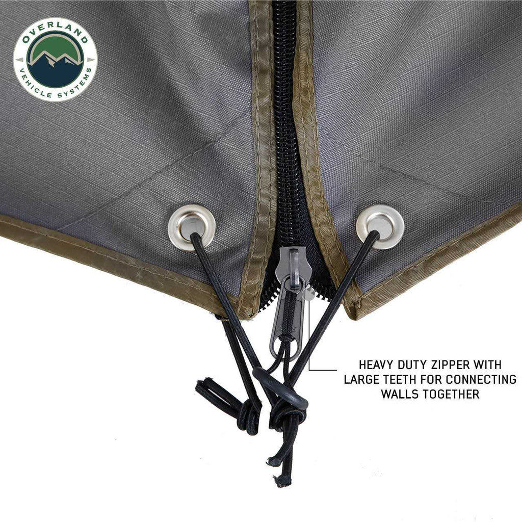 OVERLAND VEHICLE SYSTEMS | Nomadic Awning 270 Driver Side Wall 2 With Window (18109910)