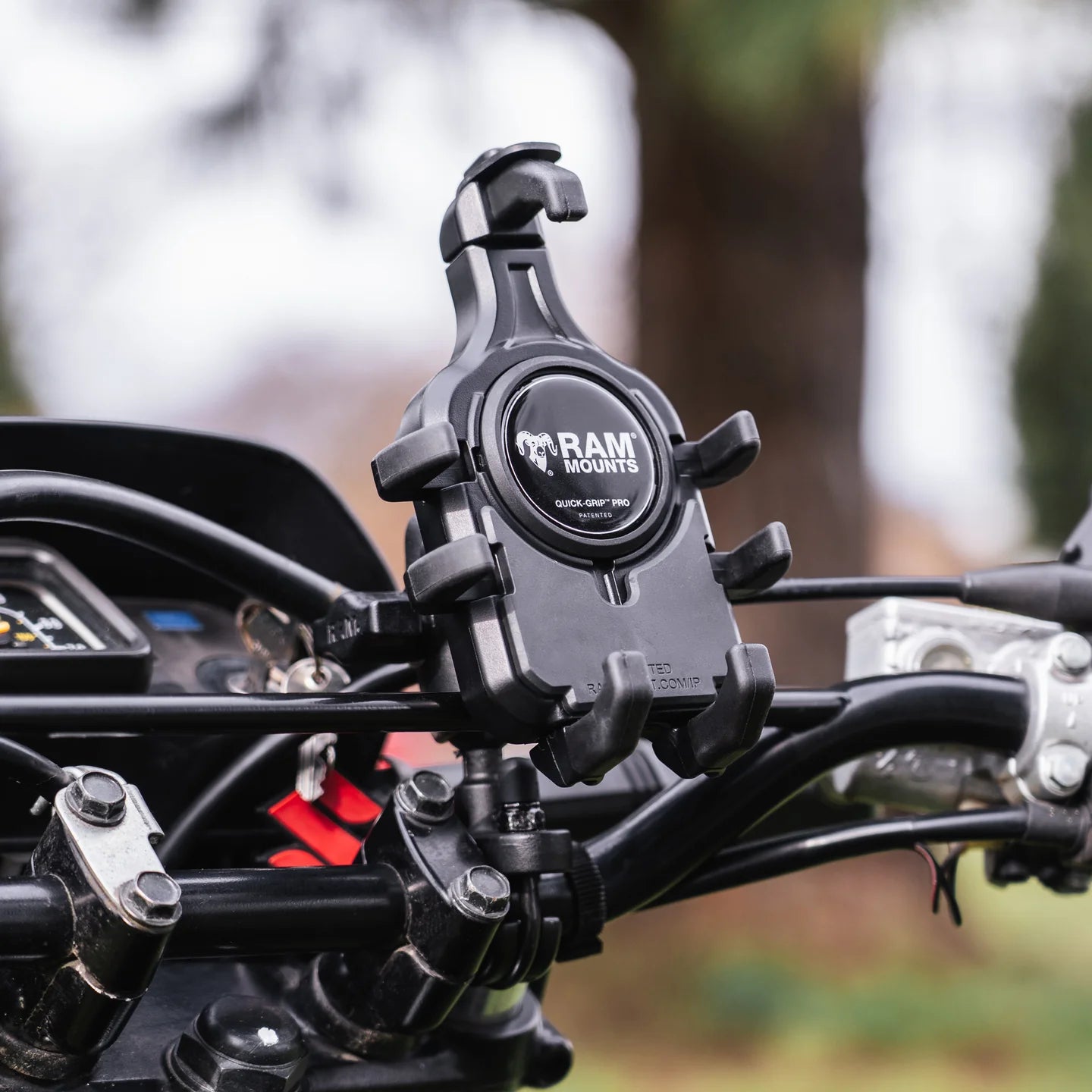 RAM MOUNTS | RAM Quick-Grip Pro Phone Holder with Ball & Vibration Damper