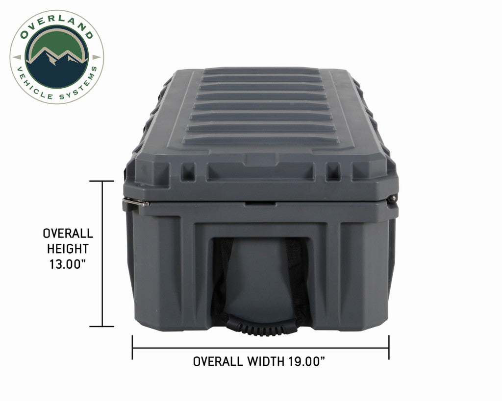 OVERLAND VEHICLE SYSTEMS | D.B.S. Dark Grey 117 QT Dry Box With Drain and Bottle Opener (40100021)