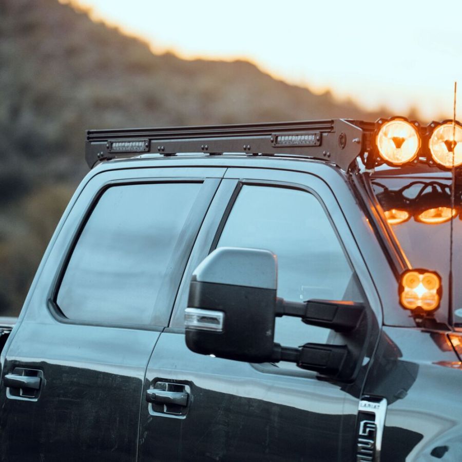 KC HILITES | Platform One Roof Rack with 360° Lighting - Ford Super Duty (2017-2025) (AK-92309)