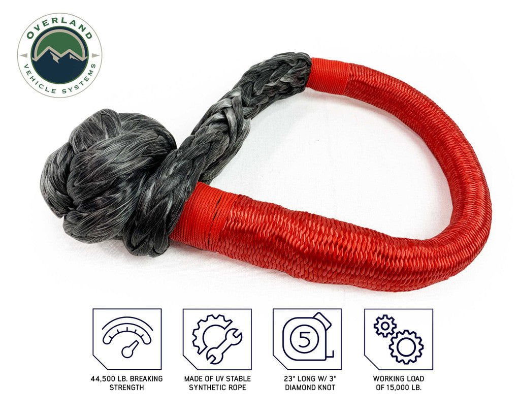 OVERLAND VEHICLE SYSTEMS | 23” 5/8” Soft Recovery Shackle With A Breaking Strength of 44,500 lbs. (19149903)