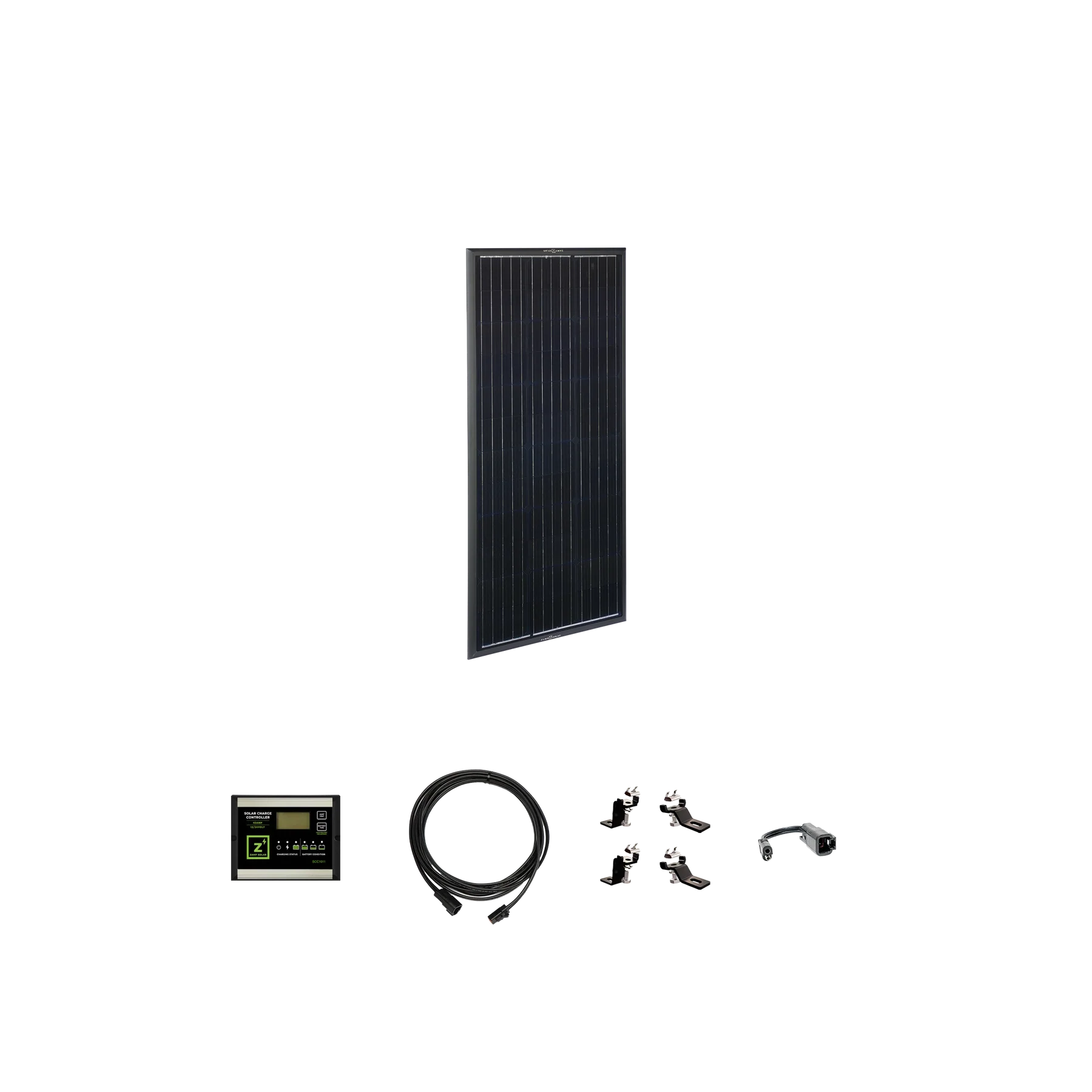 ZAMP SOLAR | Airstream Obsidian Series 100 Watt Solar Prep Complete Kit (2019-2022)