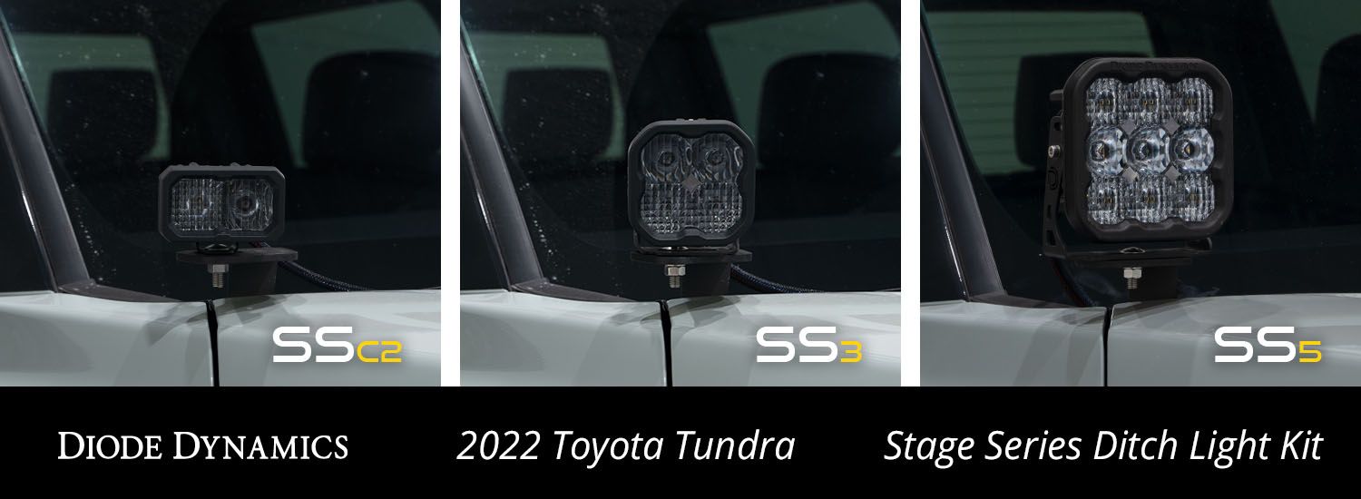 DIODE DYNAMICS | Tundra 3rd Gen 2022-2025 Stage Series Backlit Ditch Light Kit