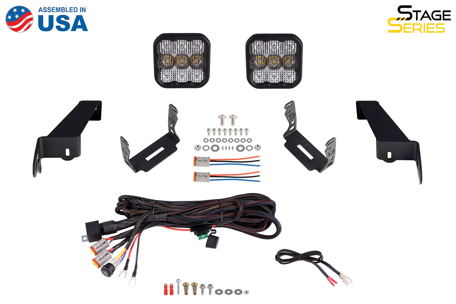 DIODE DYNAMICS | Jeep JL Wrangler 2018-2024 SS5 Bumper LED Pod Light Kit