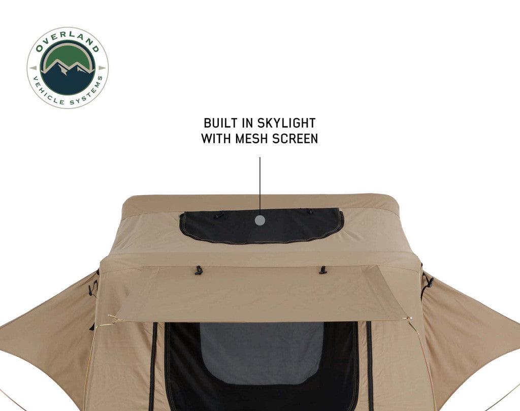 OVERLAND VEHICLE SYSTEMS | TMBK 3 Person Roof Top Tent With Green Rain Fly (18119933)