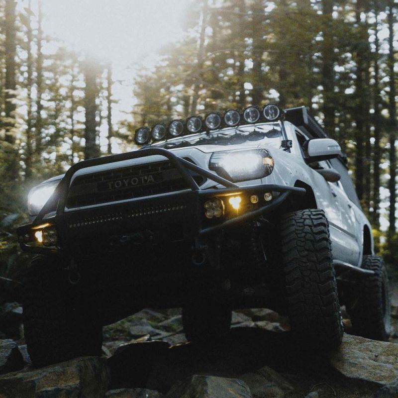 KC HILITES | Tacoma 3rd & 2nd Gen 2005-2023 Flex Era 3 Dual Mode SAE Fog LED Light Pods 2 Light Master Kit (97155)